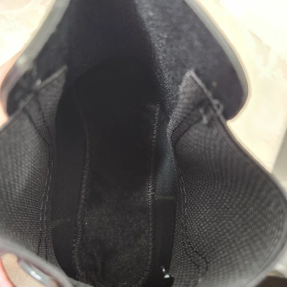 Seven7 Halifax Chelsea Boots Black Patent Shiny Rubber Rain Boots Size 9 - Picture 8 of 12